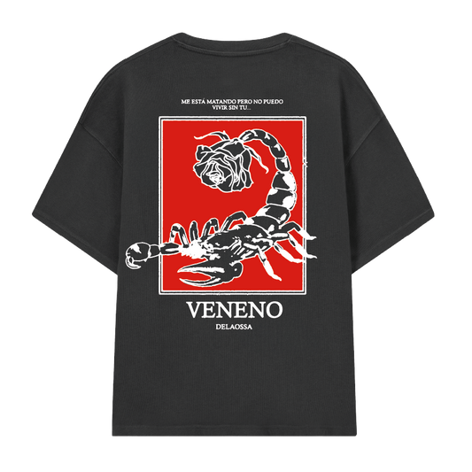 CAMISETA - VENENO - NEGRA