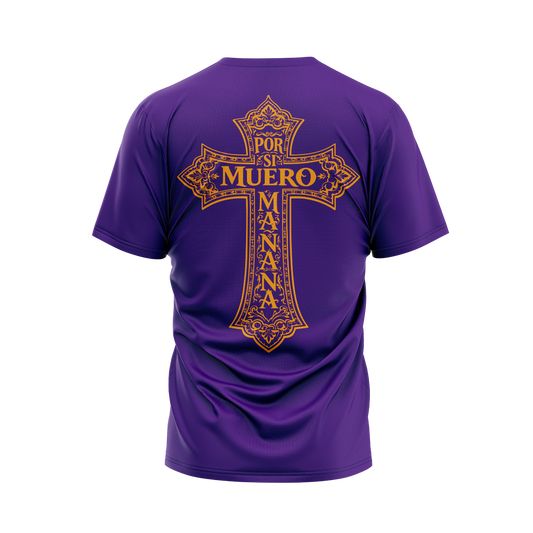 CAMISETA REALITY MORADA – POR SI MUERO MAÑANA