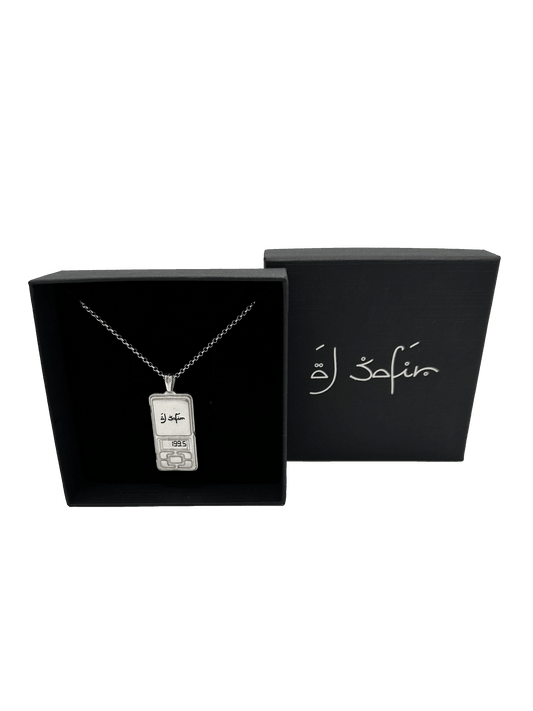 COLGANTE TANA AL SAFIR PLATA