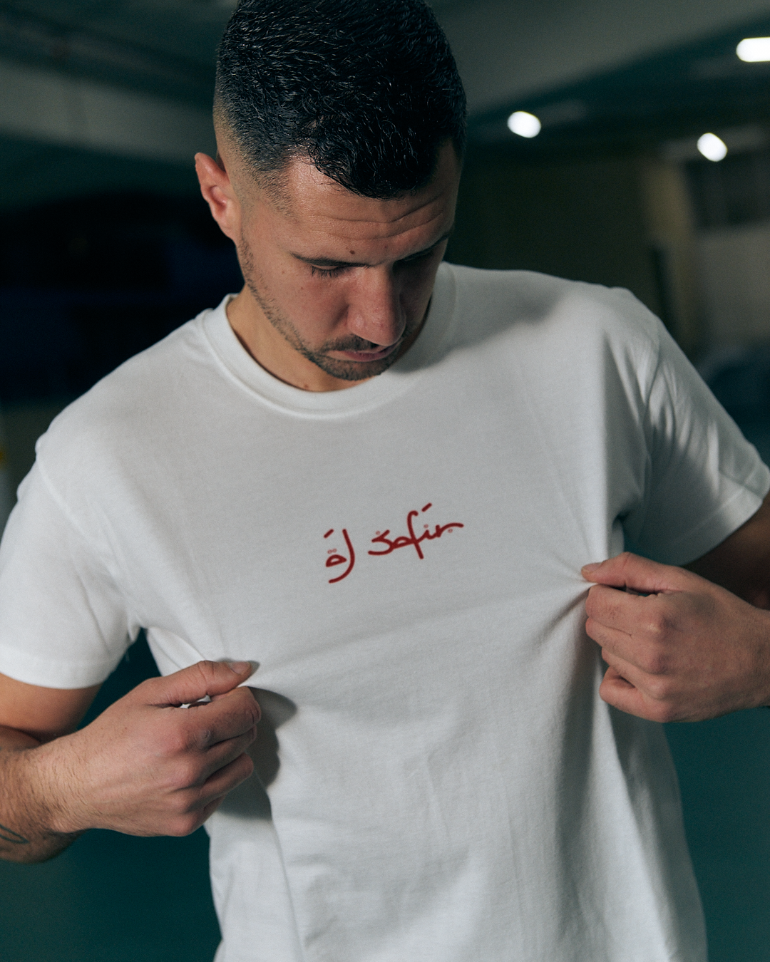 CAMISETA CABALLO GANADOR ROJO/BLANCA