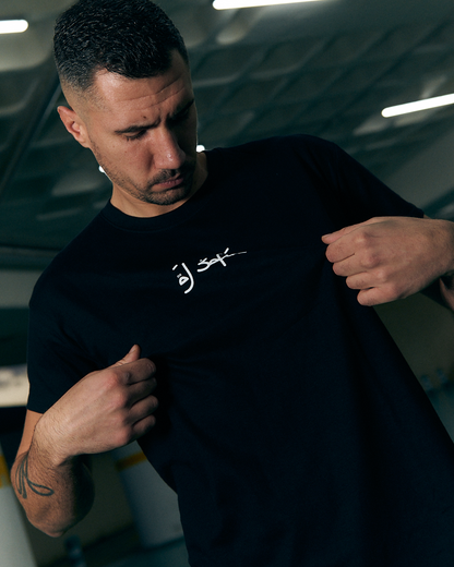 CAMISETA CABALLO GANADOR BLANCO/NEGRA