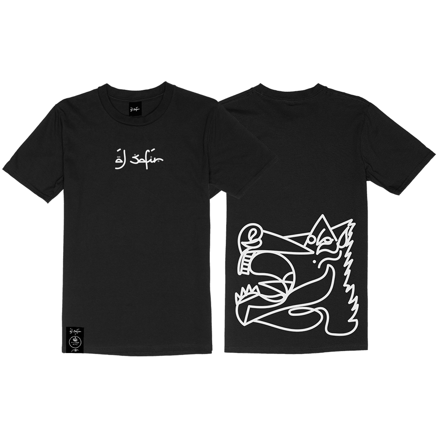 CAMISETA CABALLO GANADOR BLANCO/NEGRA