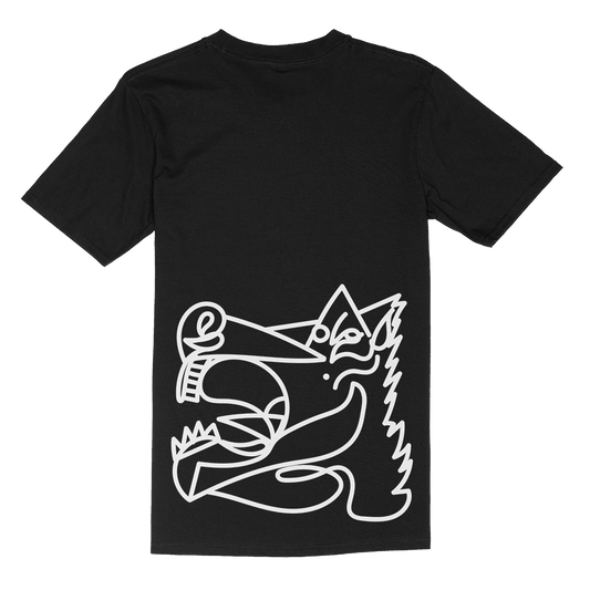 CAMISETA CABALLO GANADOR BLANCO/NEGRA