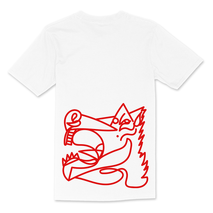 CAMISETA CABALLO GANADOR ROJO/BLANCA