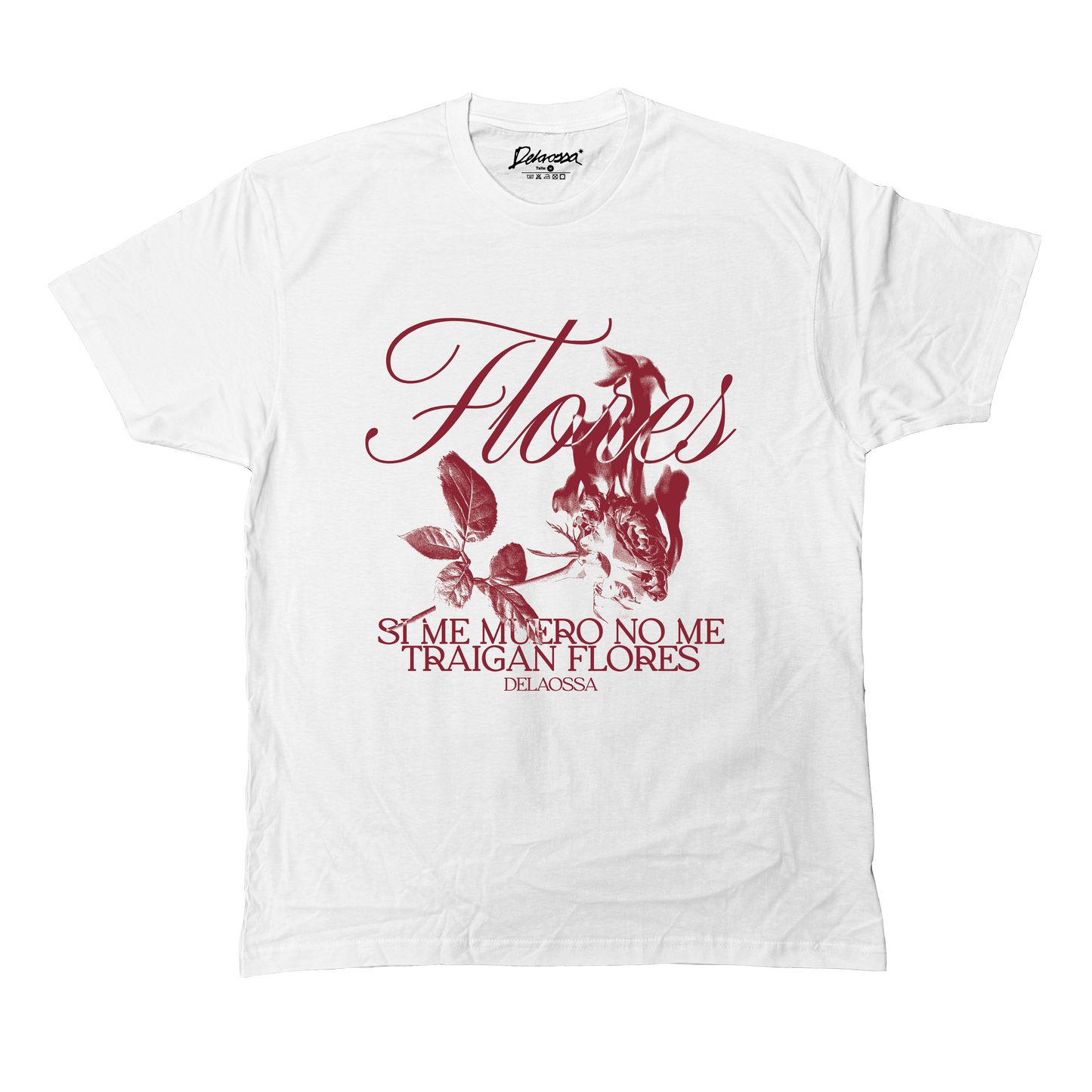 Camiseta Flores Blanca