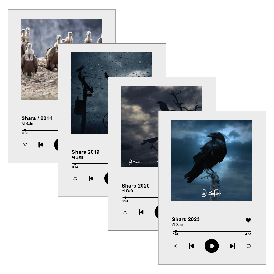 PACK SONG GLASSES FIRMADOS AL SAFIR – SHARS 2014, 2019, 2020 & 2023