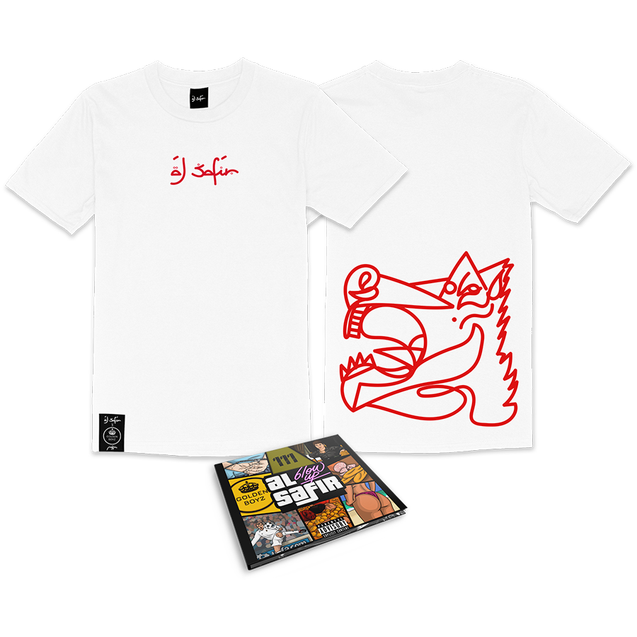 PACK CAMISETA CABALLO GANADOR BLANCA + CD BLOW UP