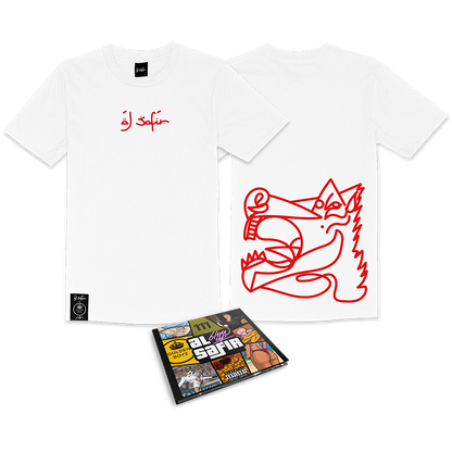 PACK CAMISETA CABALLO GANADOR BLANCA + CD BLOW UP