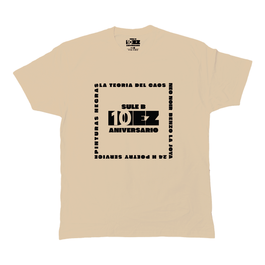 CAMISETA FIRMADA 10º ANIVERSARIO  SULE B BEIGE