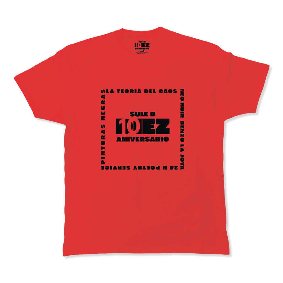 CAMISETA FIRMADA 10º ANIVERSARIO SULE B ROJA