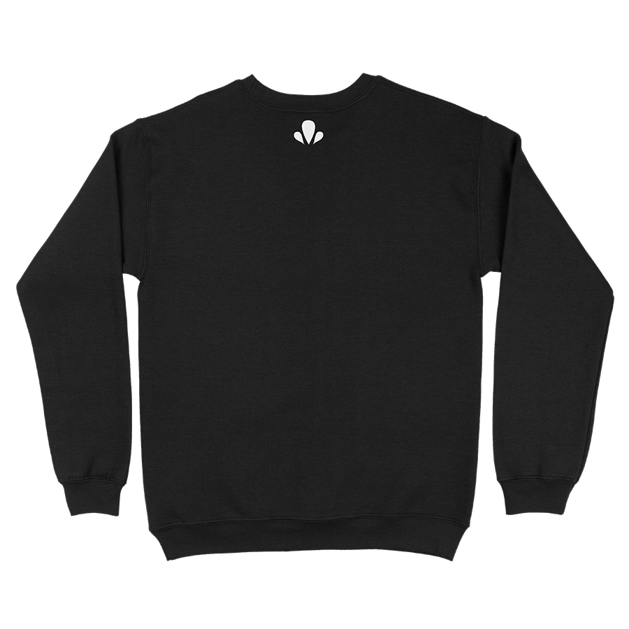 Sudadera-Underrated-negra-sin-capucha-back
