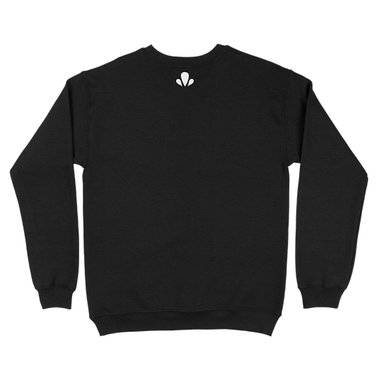 Sudadera-Underrated-negra-sin-capucha-back