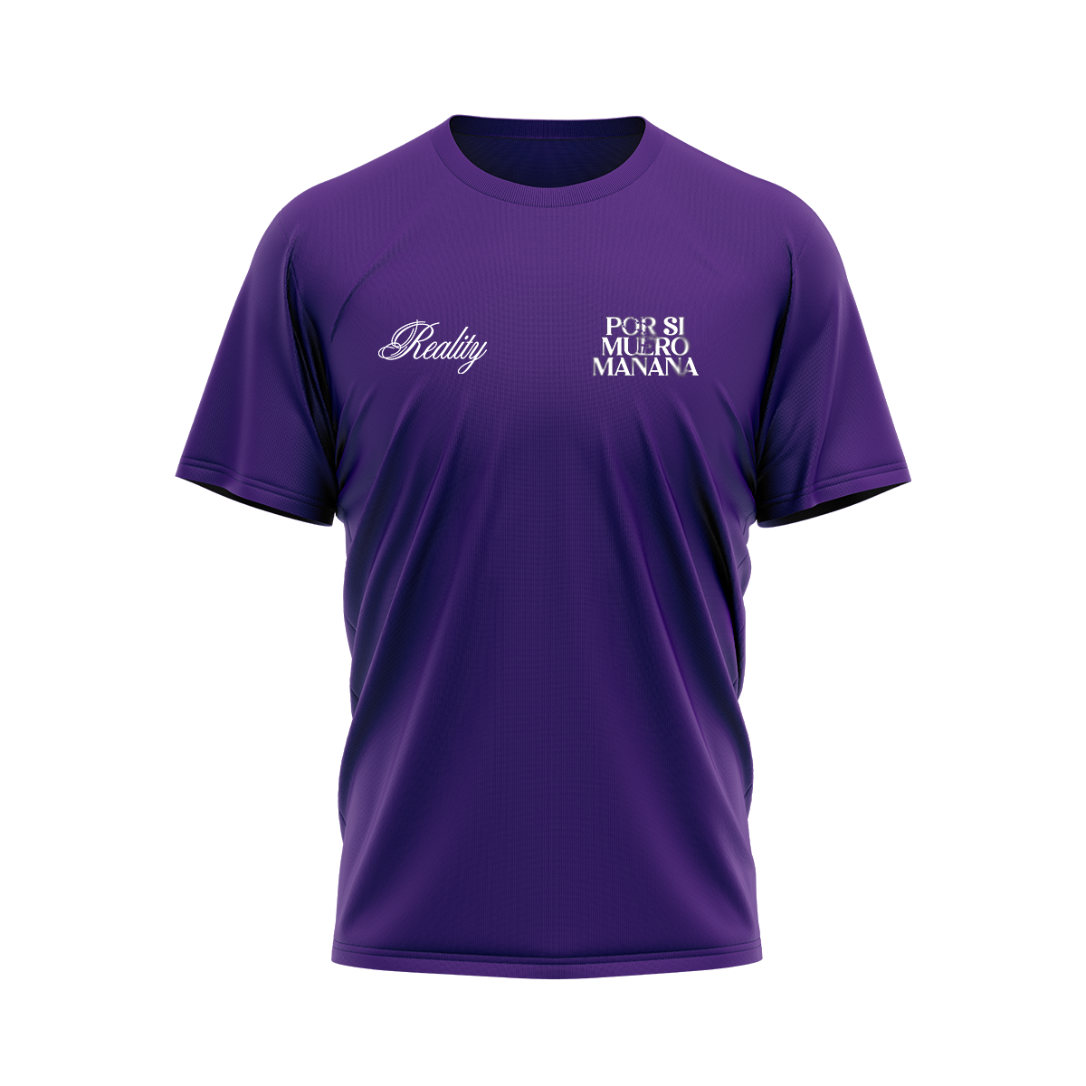 CAMISETA REALITY MORADA – POR SI MUERO MAÑANA
