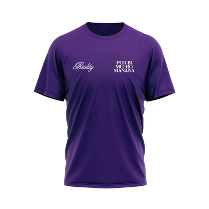 CAMISETA REALITY MORADA – POR SI MUERO MAÑANA