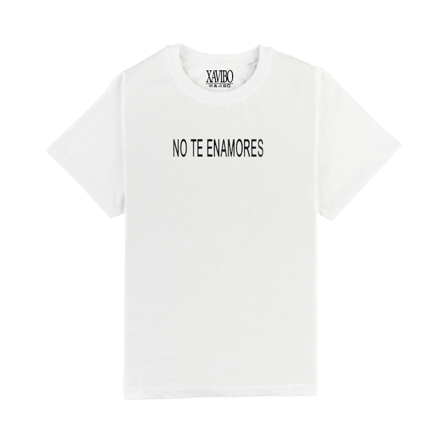 CAMISETA `NO TE ENAMORES´ BLANCA