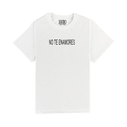 CAMISETA `NO TE ENAMORES´ BLANCA