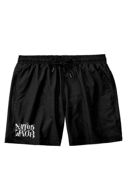 BAÑADOR BORDADO NYW BLANCO/NEGRO