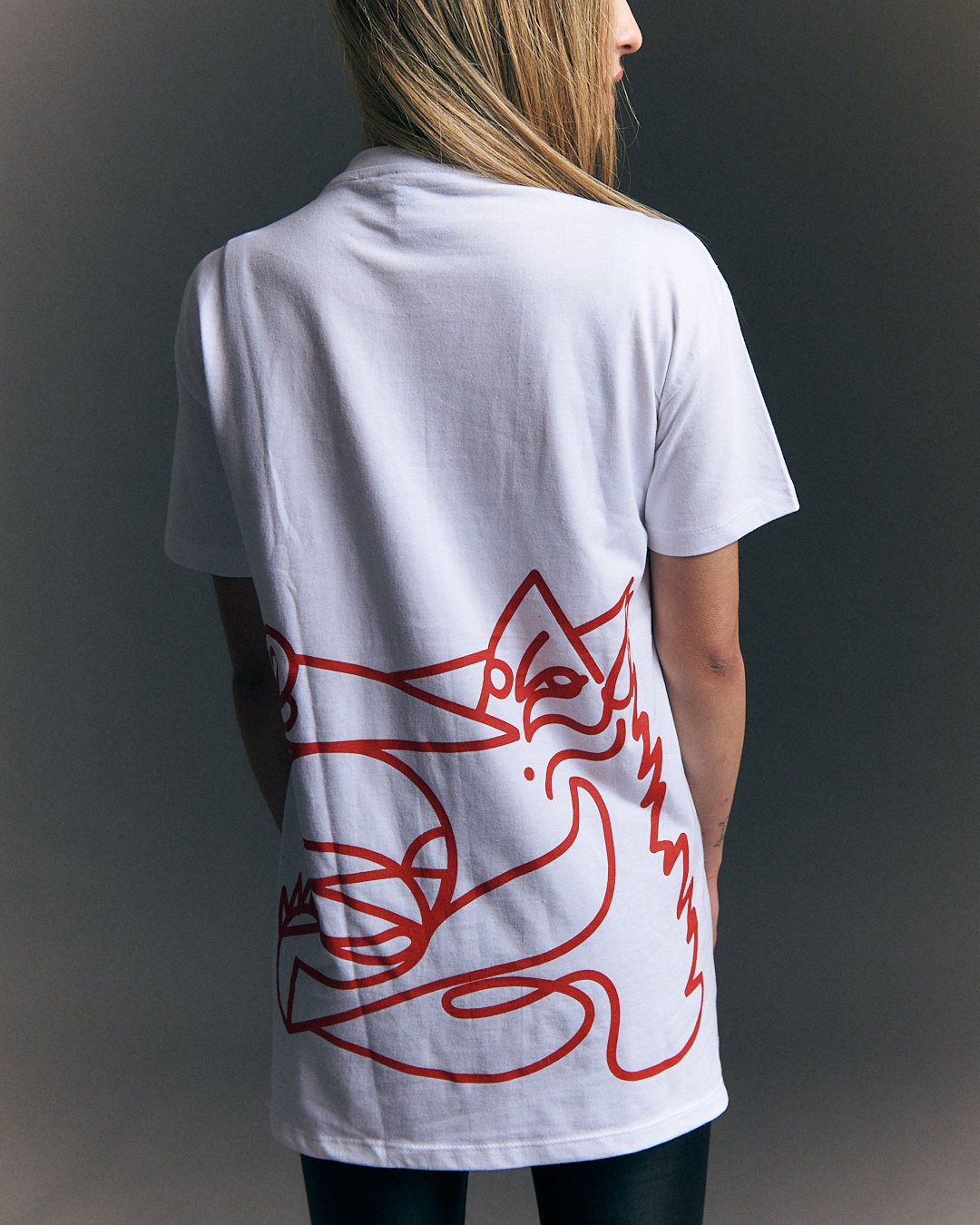 CAMISETA CABALLO GANADOR ROJO/BLANCA