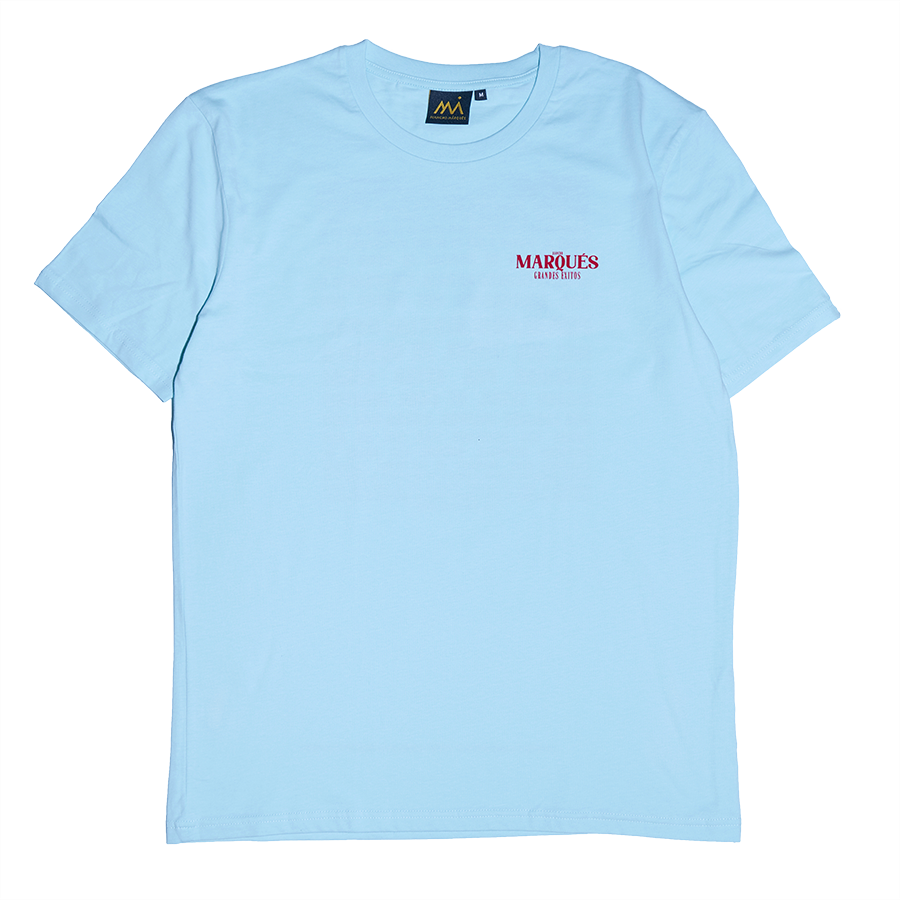 camiseta Grandes Éxitos Lyrics azul de Juancho Marqués