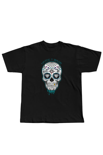 CAMISETA CALAVERA MEX. NEGRA