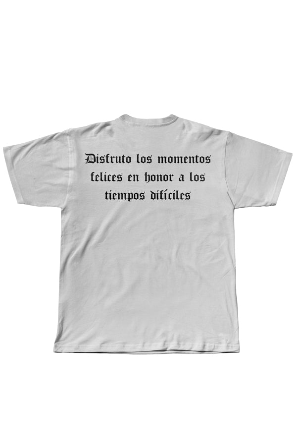 CAMISETA DISFRUTO NEGRO/BLANCA
