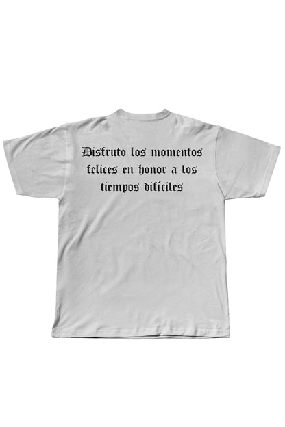 CAMISETA DISFRUTO NEGRO/BLANCA