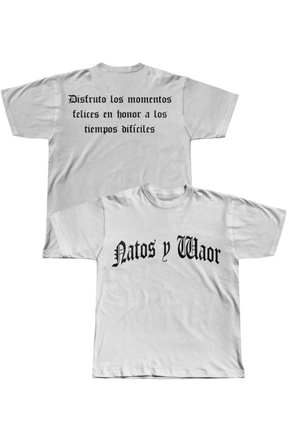CAMISETA DISFRUTO NEGRO/BLANCA