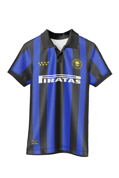 CAMISETA FÚTBOL PIRATAS AZUL/NEGRA