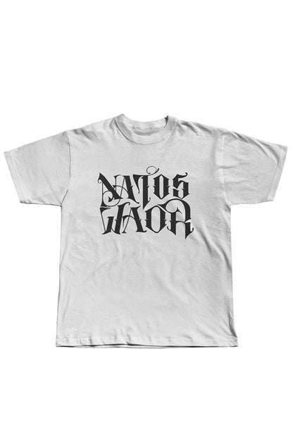 CAMISETA NATOS Y WAOR NEGRO/BLANCA