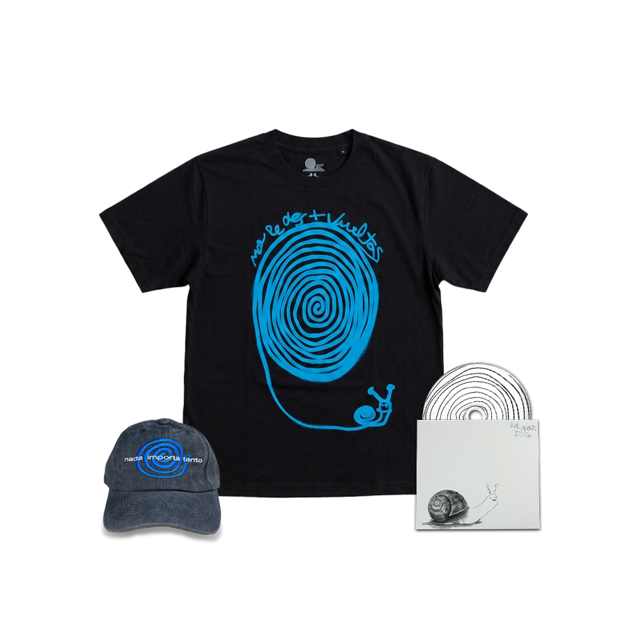PACK CD + GORRA + CAMISETA NO LE DES + VUELTAS NEGRA