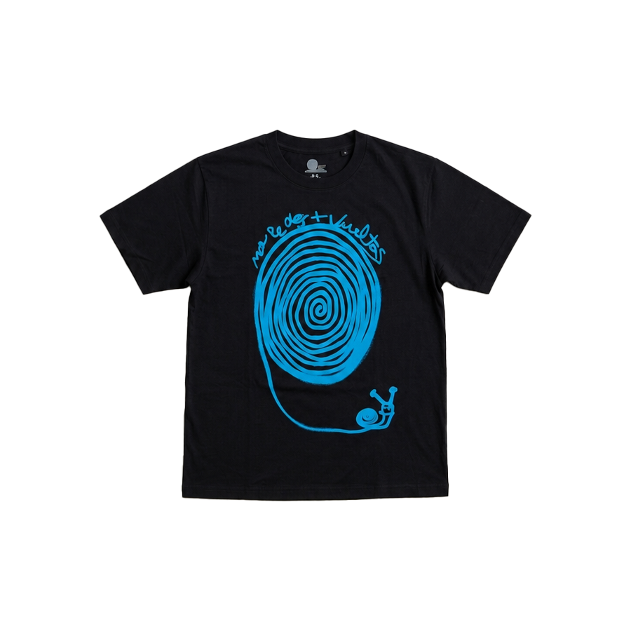 CAMISETA NO LE DES + VUELTAS NEGRA