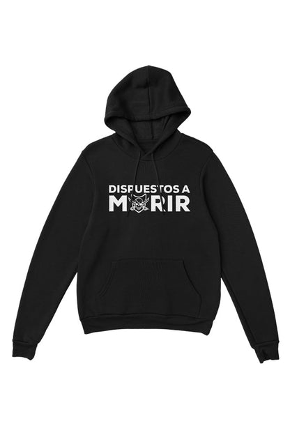 SUDADERA DISPUESTOS A MORIR BLANCO/NEGRA