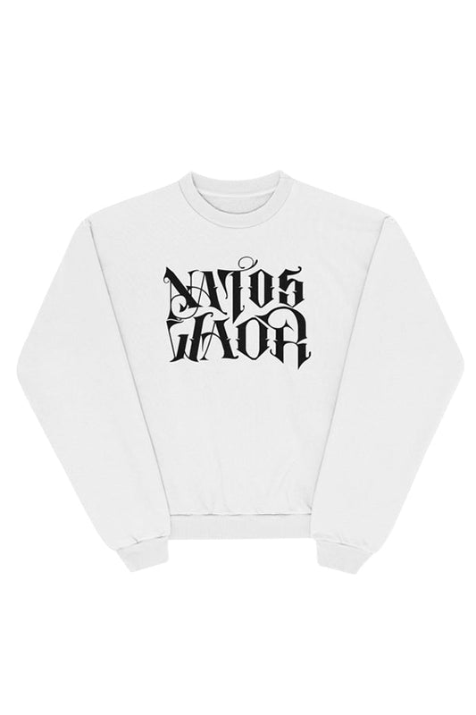 SUDADERA NATOS Y WAOR NEGRA/BLANCA SIN CAP.