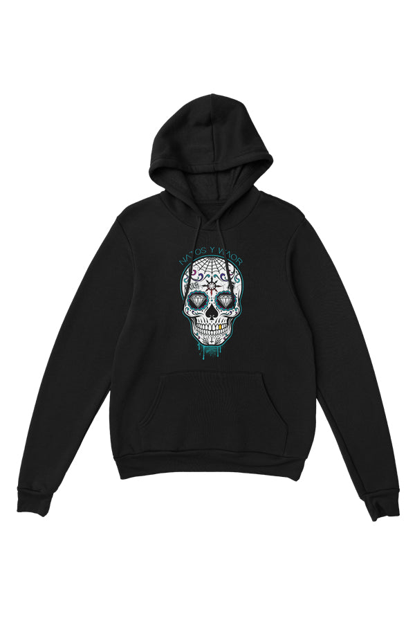 SUDADERA CALAVERA MEX NEGRA