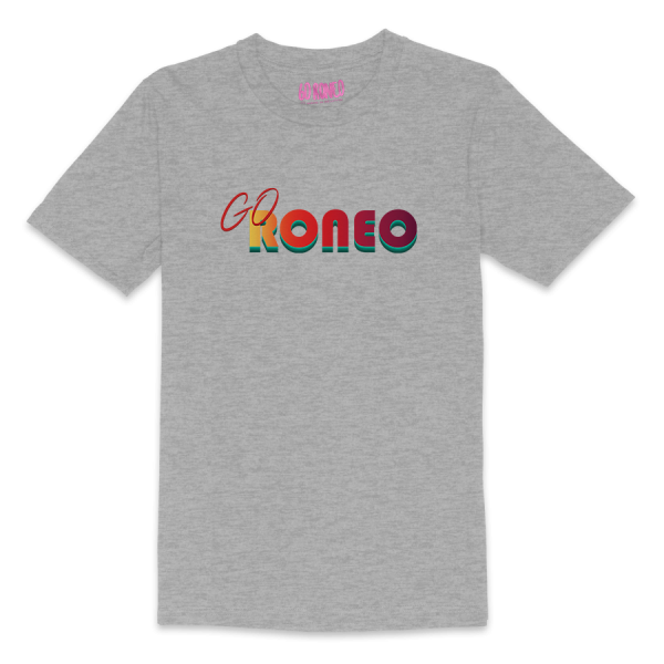 camiseta Go Roneo Logo Gris