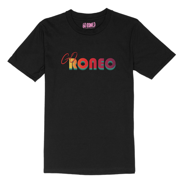 camiseta Go Roneo Logo Negra