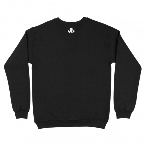 Sudadera-Underrated-negra-sin-capucha-back