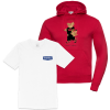 PACK CAMISETA AIRE + SUDADERA OSO ROJA