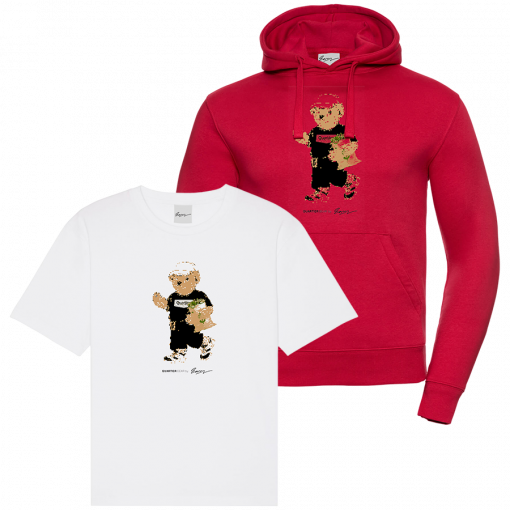 PACK CAMISETA OSO + SUDADERA OSO ROJA