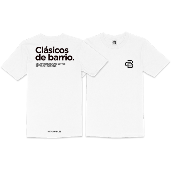camiseta Clásicos de Barrio blanca
