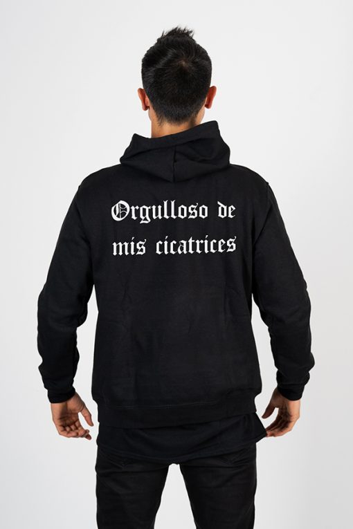 SUDADERA ORGULLOSO BLANCO/NEGRA