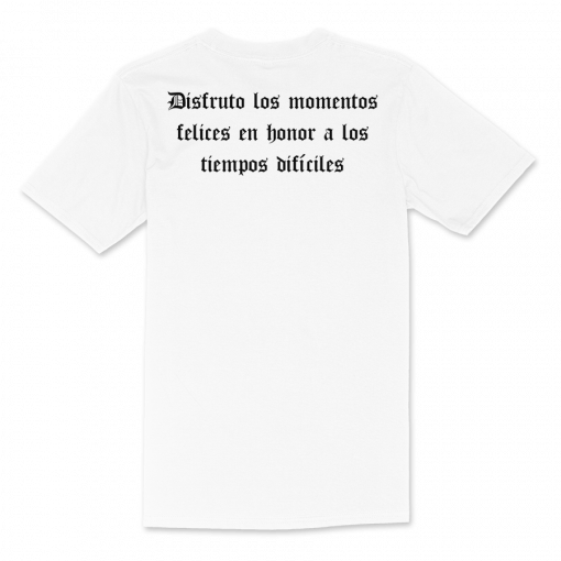 camiseta Disfruto blanca de Natos y Waor