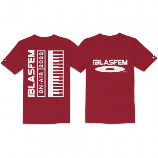 camiseta Blasfem roja