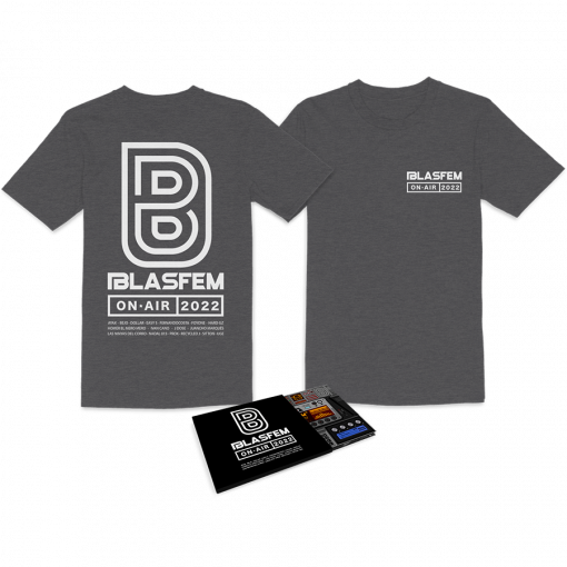 PACK CD BLASFEM ON AIR + CAMISETA GRIS