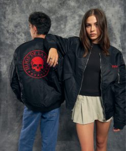 BOMBER HDLR ROJO/NEGRA