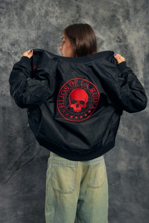 BOMBER HDLR ROJO/NEGRA