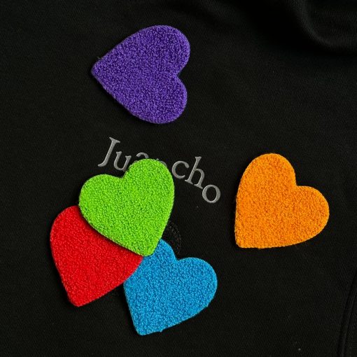 CORAZÓN BONITO HOODIE NEGRA