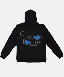 CORAZÓN BONITO HOODIE NEGRA