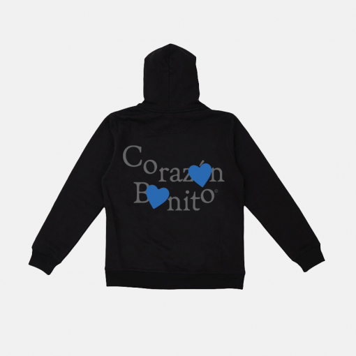 CORAZÓN BONITO HOODIE NEGRA