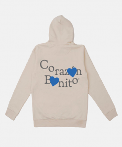 CORAZÓN BONITO HOODIE HUESO